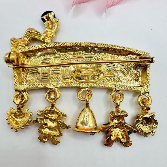 Vintage Danecraft Teachers Rule! Pin Brooch Ruler Charms Worm Cute Whimsical - Picture 4 of 9